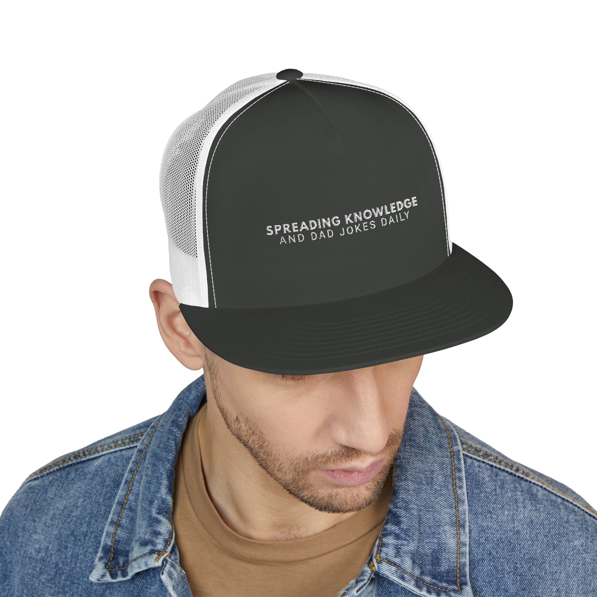 Spreading Knowledge & Dad Jokes Daily Embroidered Hat