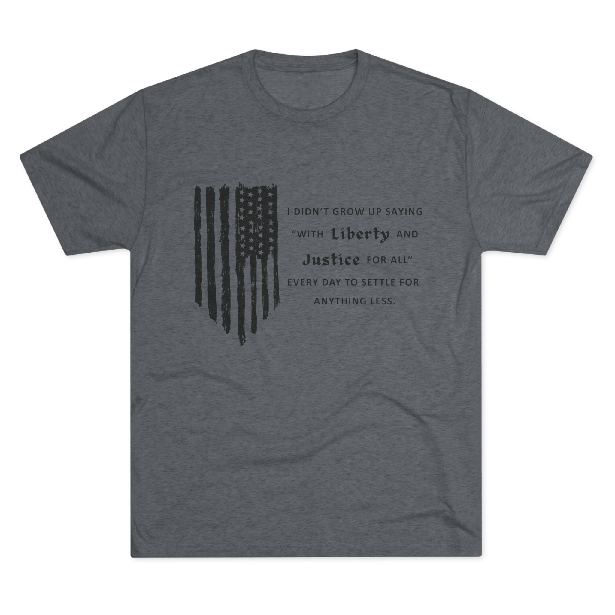 Liberty & Justice Patriotic Quote T-shirt