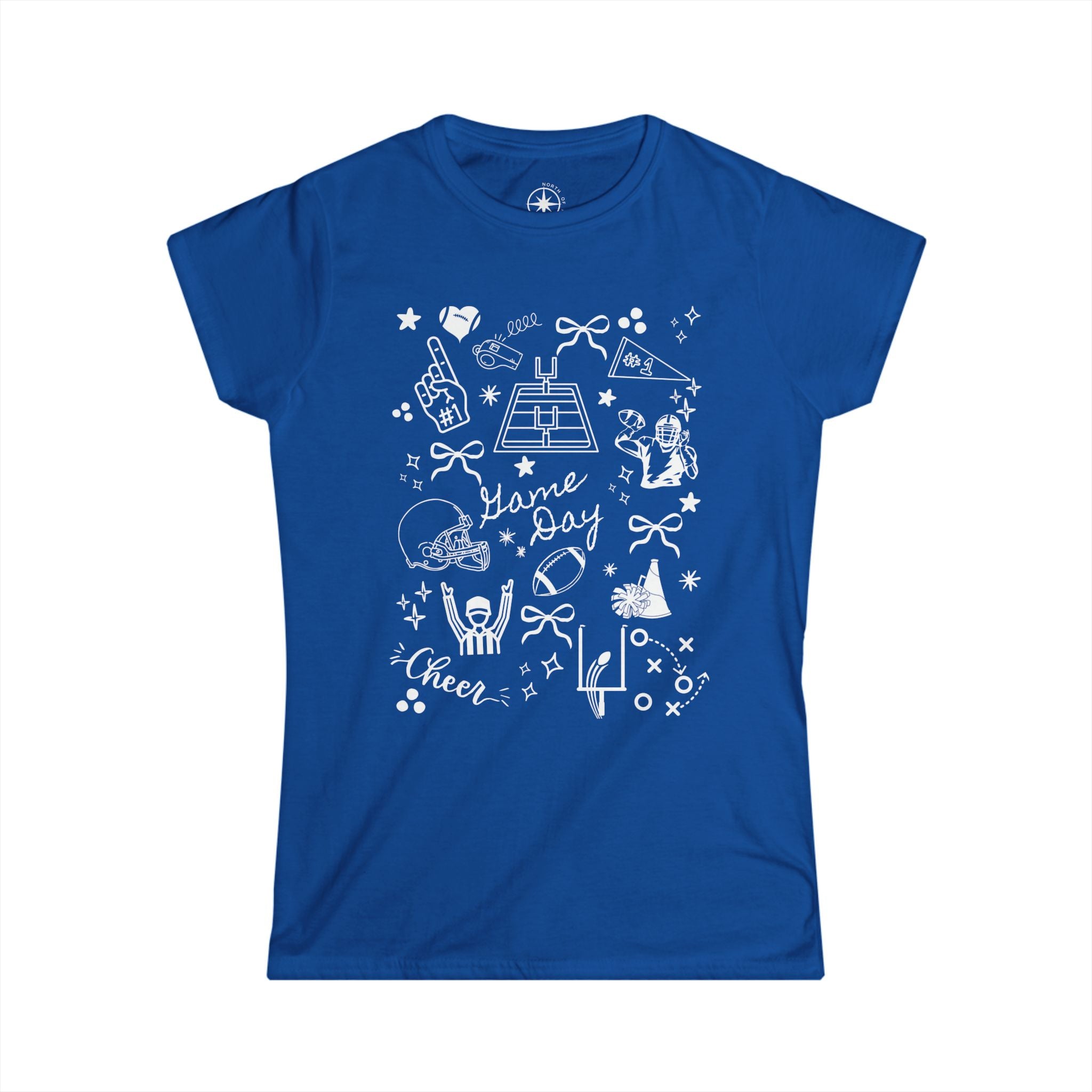 Football Game Day Women's Softstyle Tee