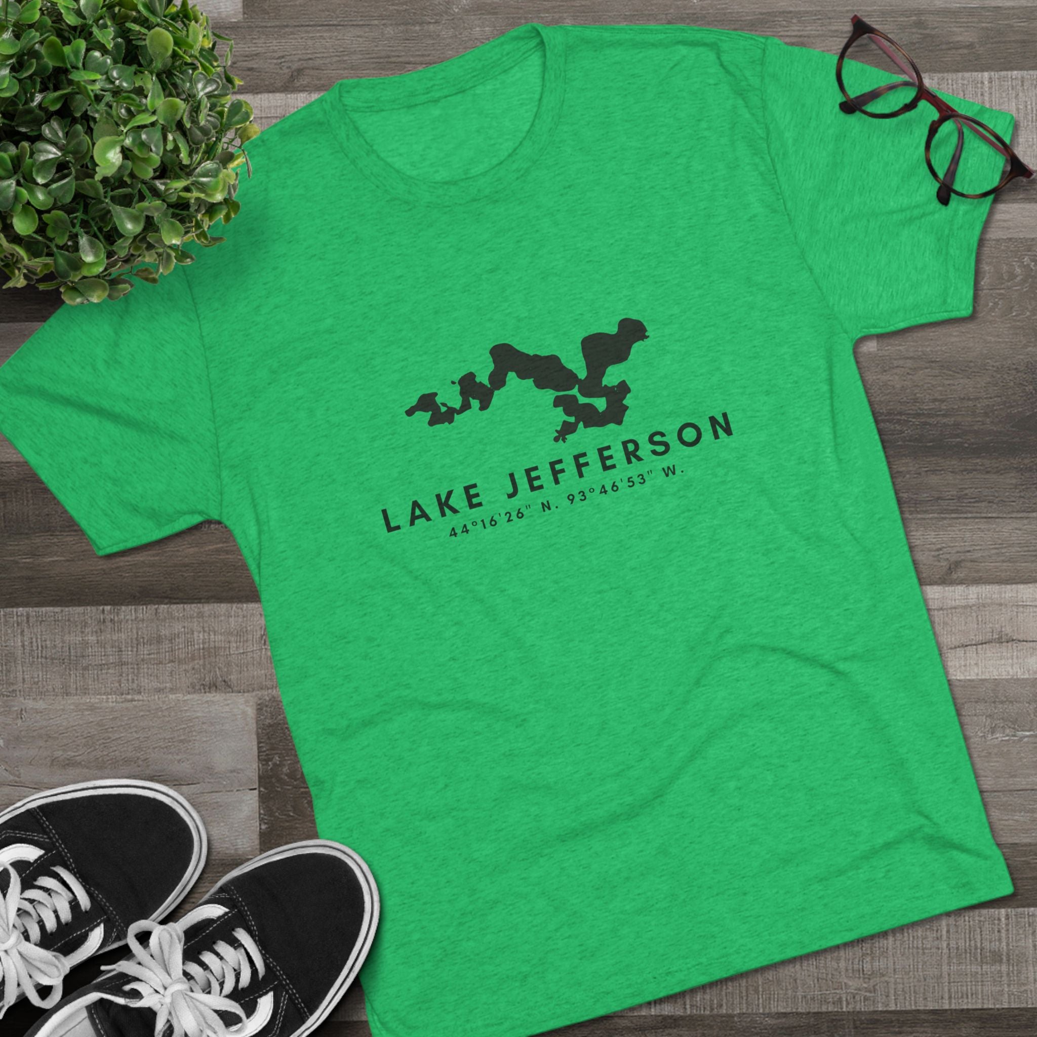 Lake Jefferson Map Tee