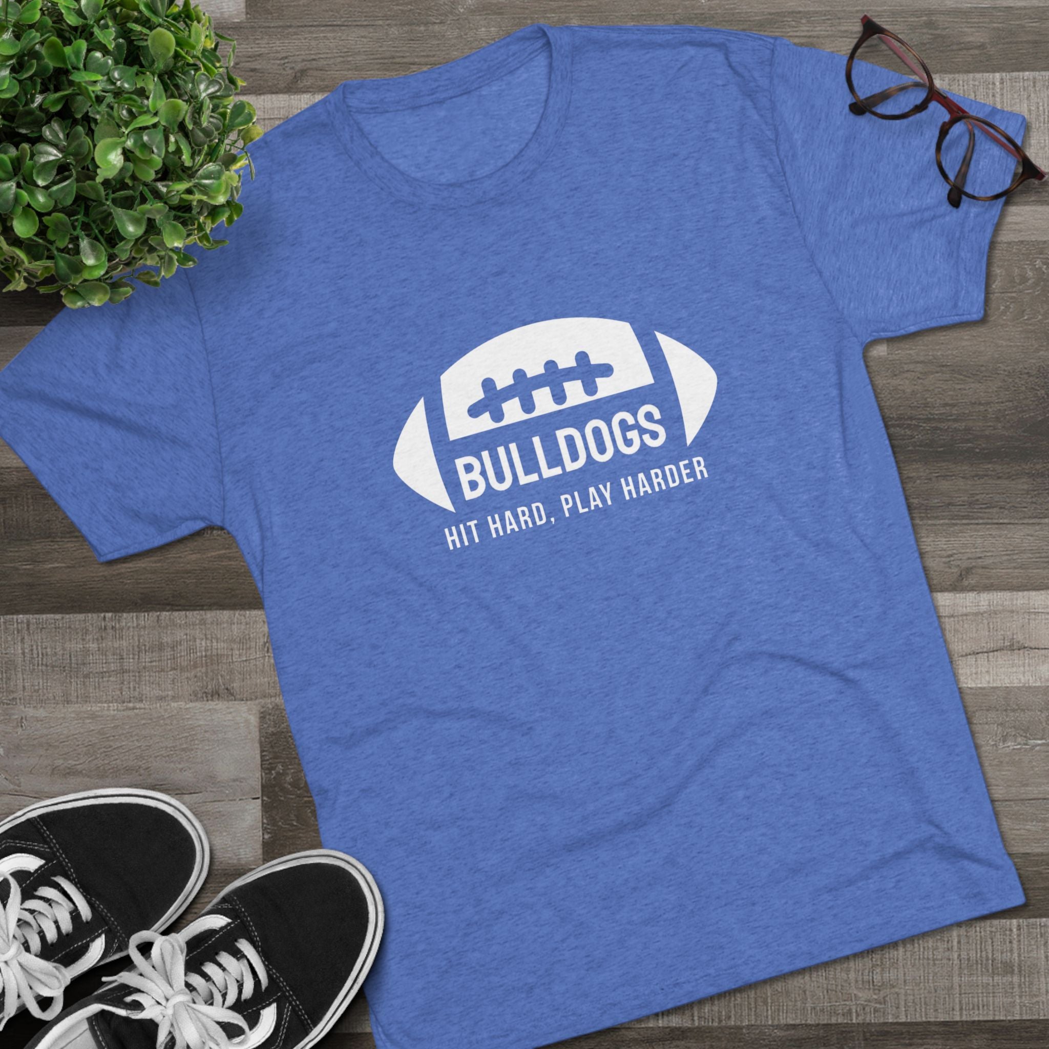 Personalized (Optional) Bulldogs Football Tee