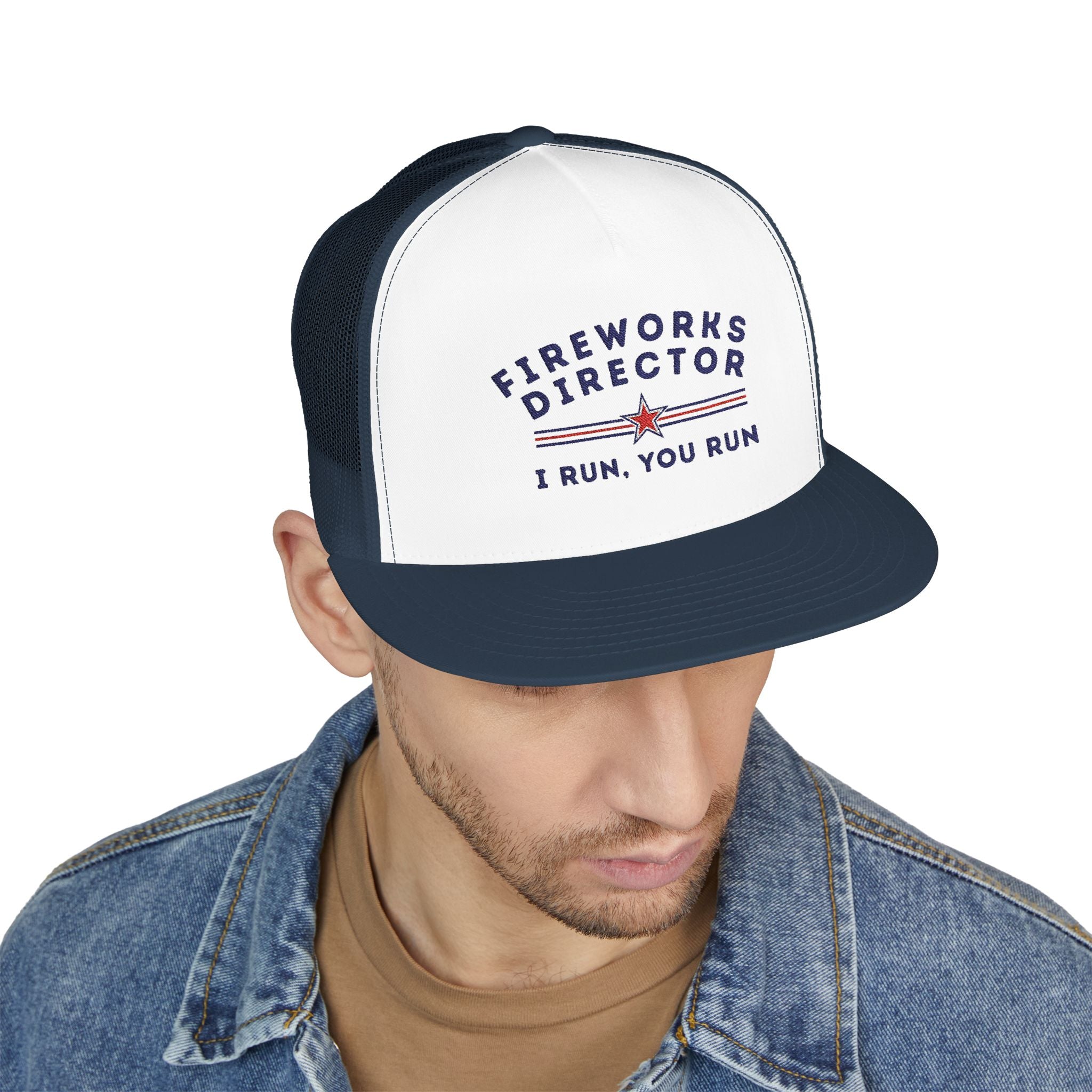 Embroidered Trucker Cap - Fireworks Director