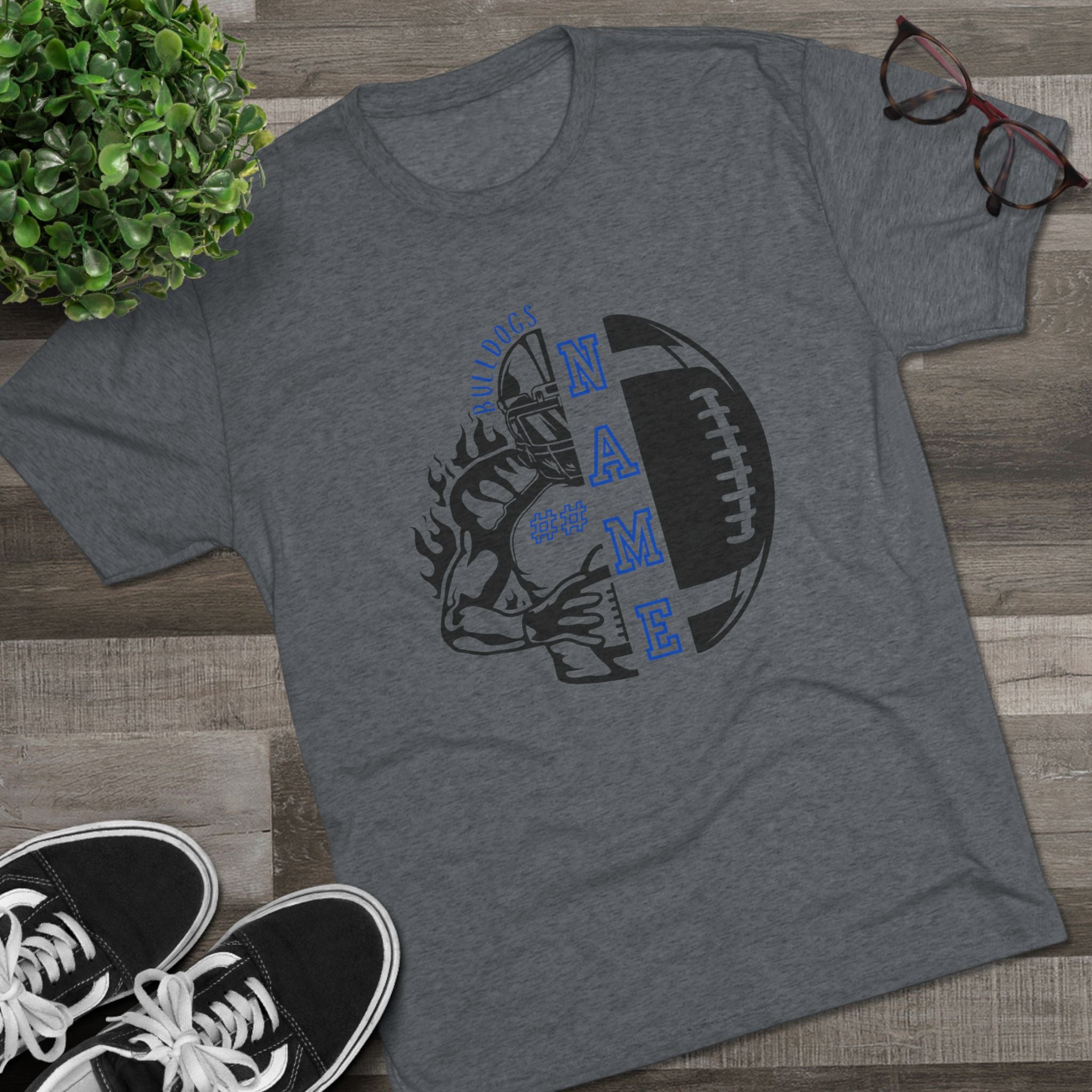 Bulldogs Football Personalized T-shirt