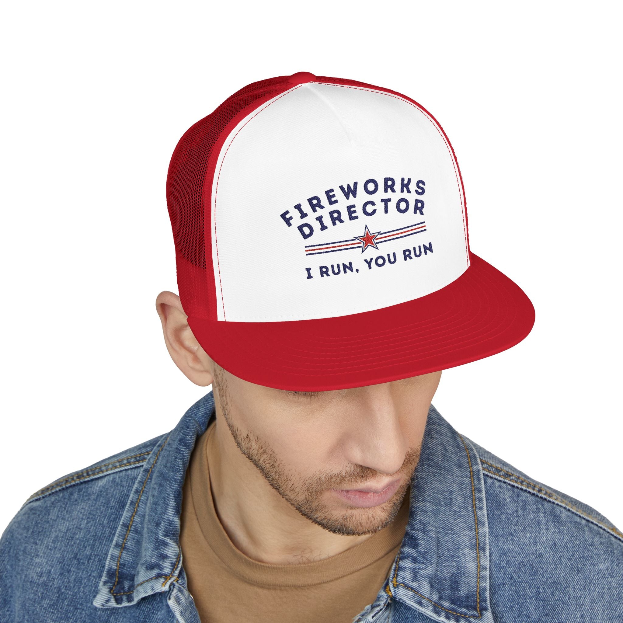 Embroidered Trucker Cap - Fireworks Director