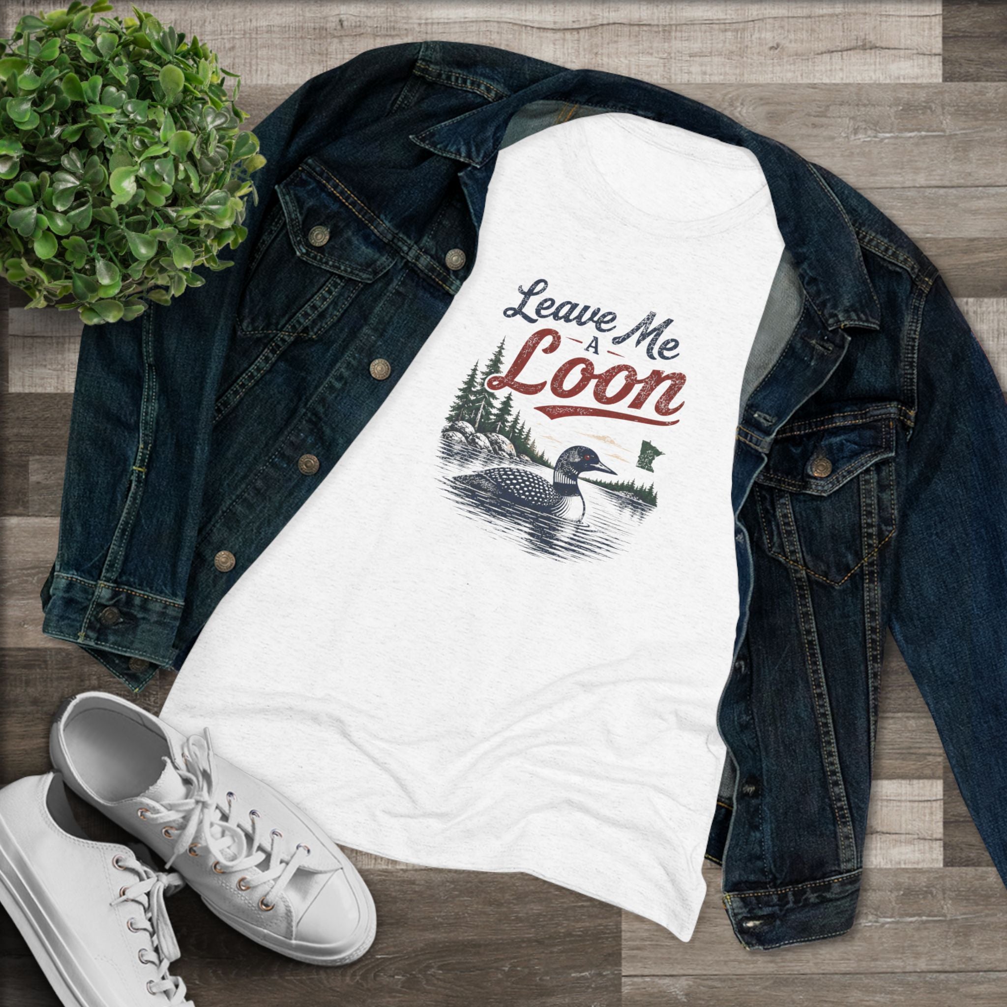 Leave Me a Loon Tshirt (Ladies sized)