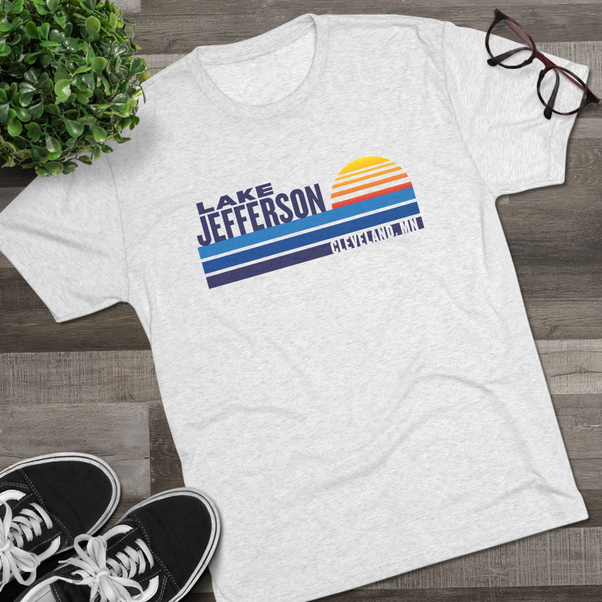 Lake Jefferson Cleveland MN Tee — Vintage Lakeside Crew Shirt