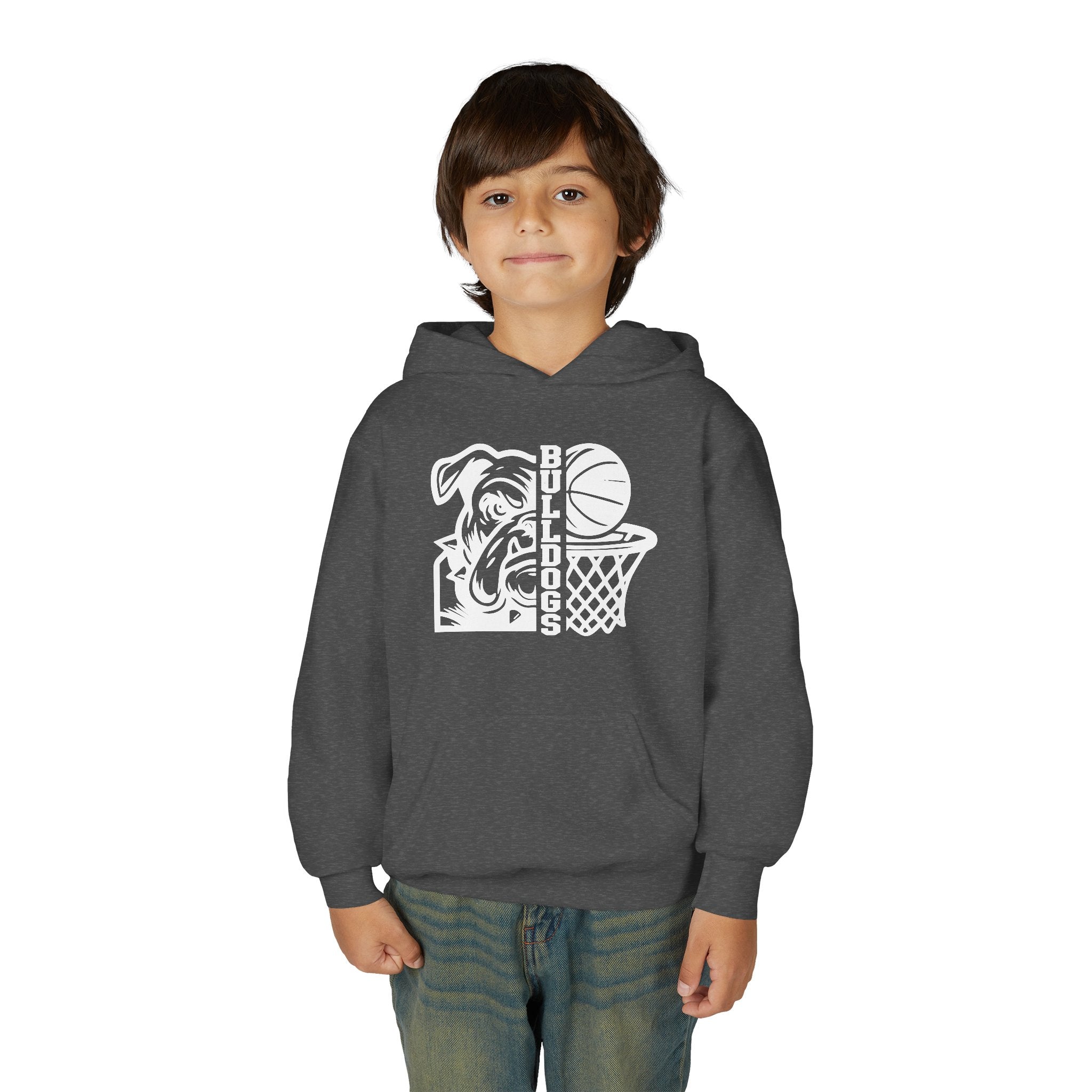 Bulldog Basketball Hooded Sweatshirt (Youth)