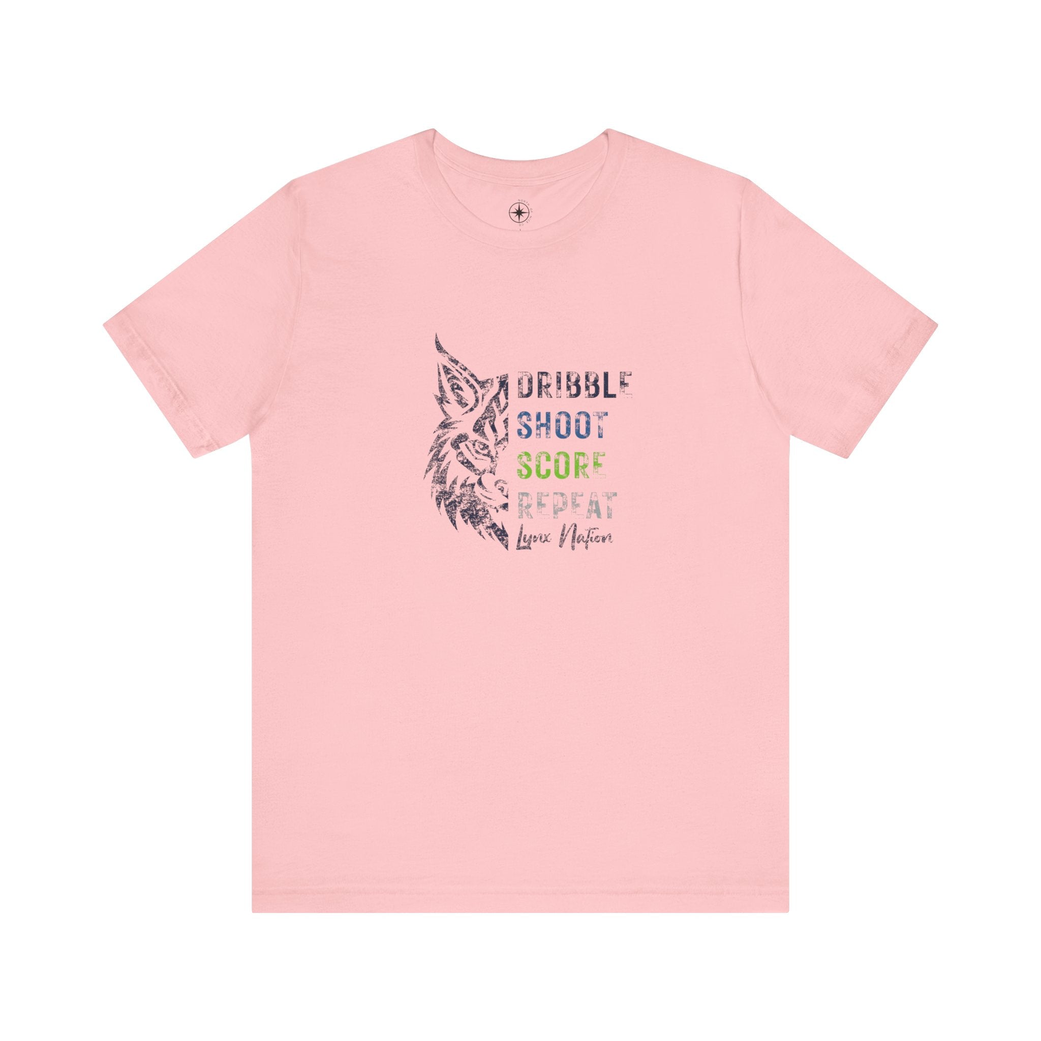 Dribble, Shoot, Score, Repeat, Lynx Nation Tee
