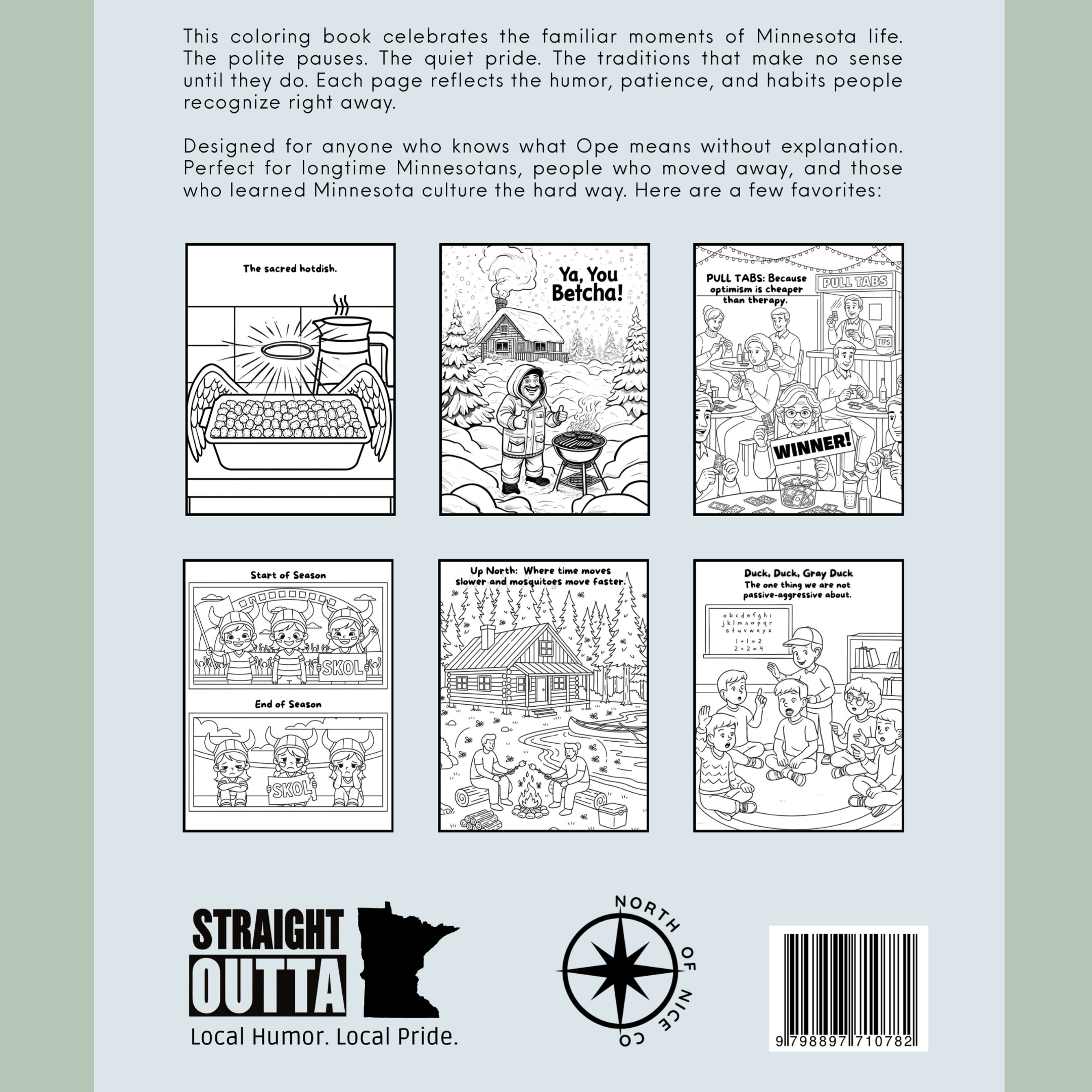 A Very Minnesota Coloring Book (Spiral Bound)