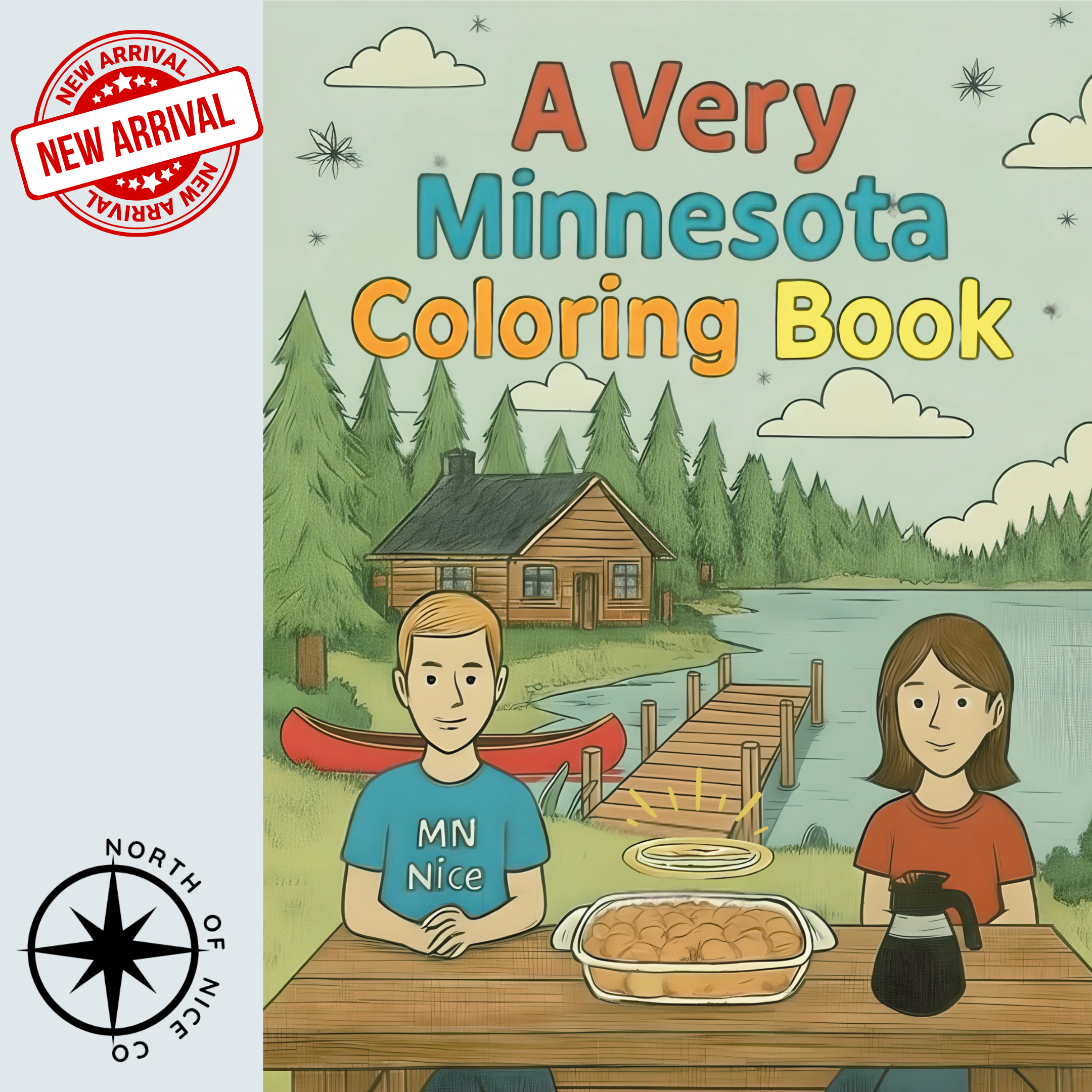 A Very Minnesota Coloring Book (Spiral Bound)