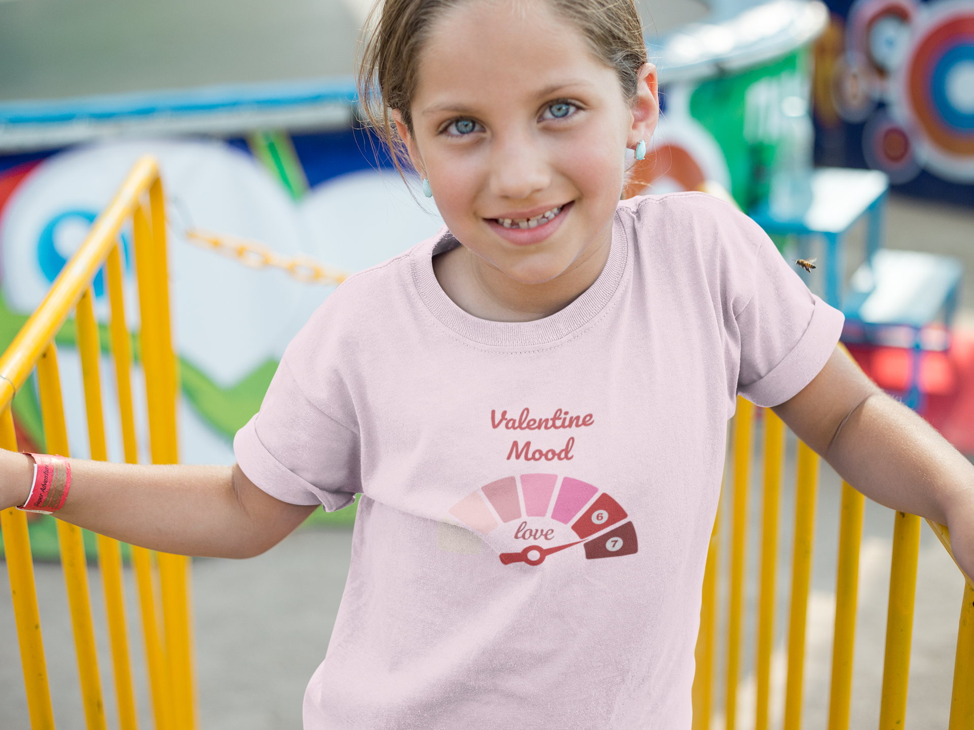 Valentine Mood gauge Kids Tee | 6 7 SIX SEVEN (Kid's Fit)