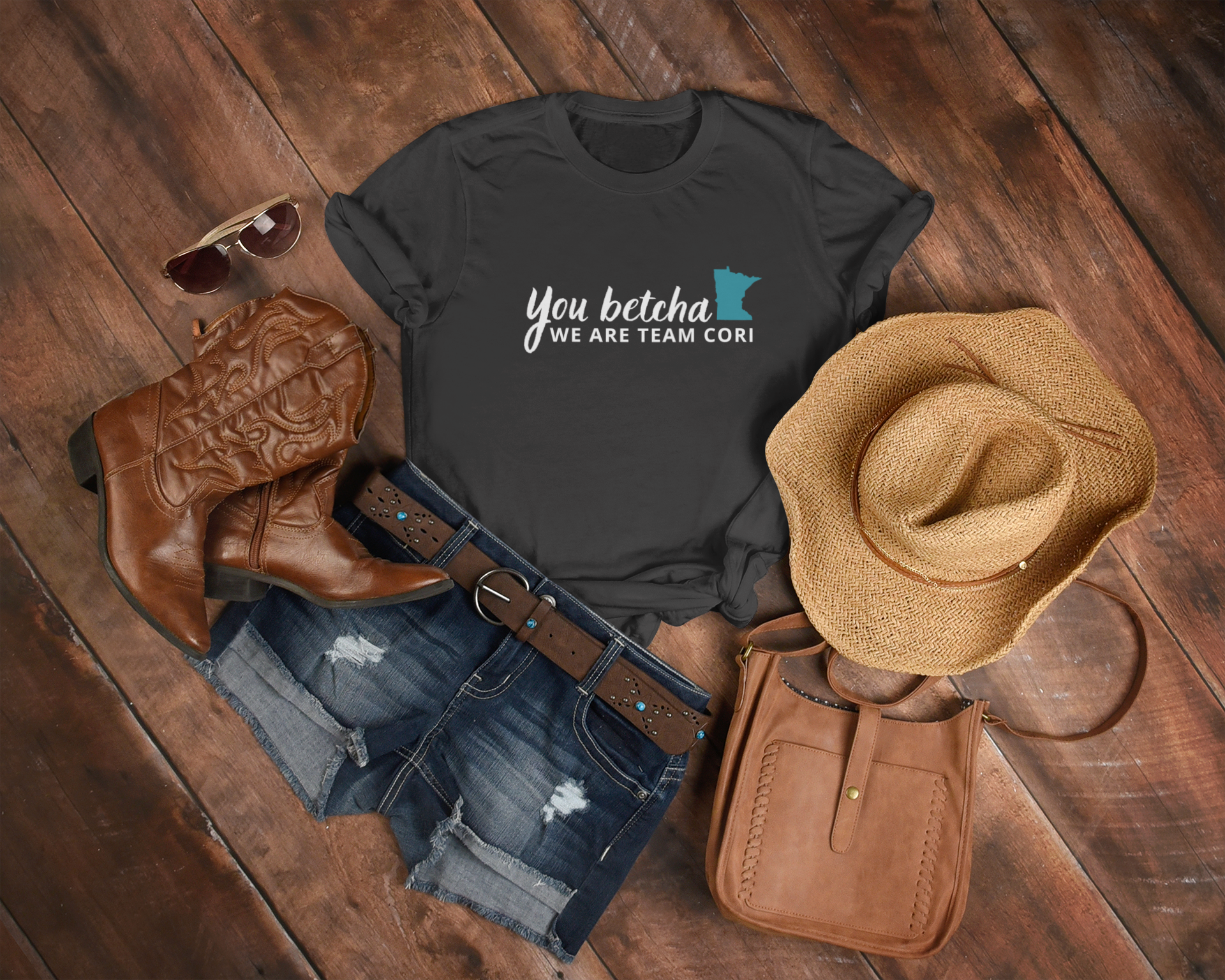 You Betcha We’re Team Cori Tee | Minnesota Nice Meets Team Reba | The Voice Fan Shir