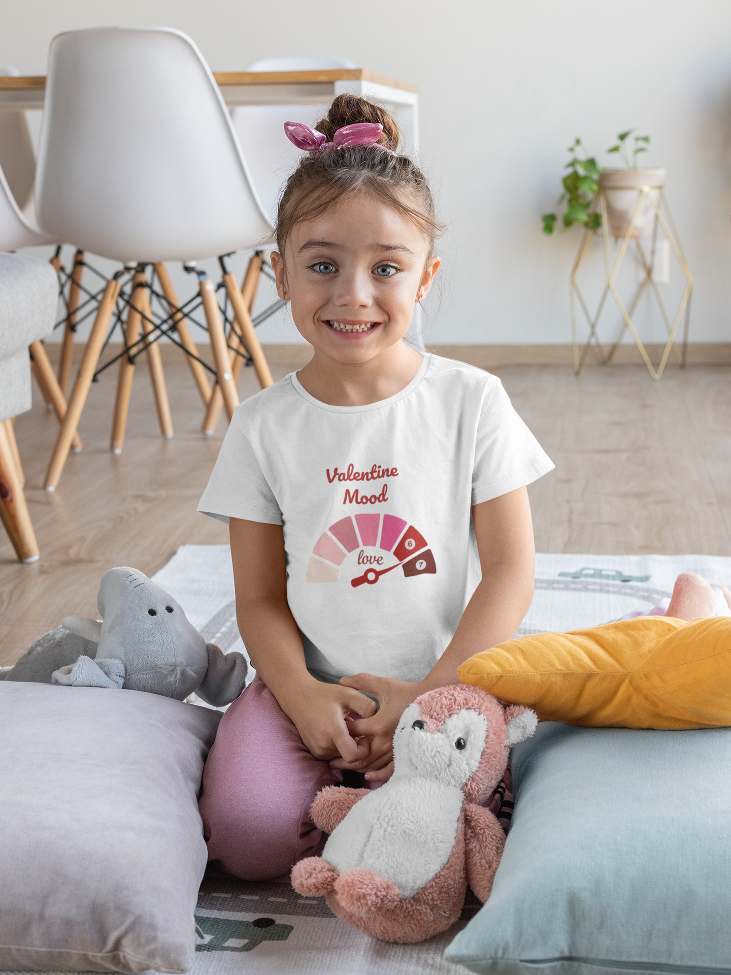 Valentine Mood gauge Kids Tee | 6 7 SIX SEVEN (Kid's Fit)